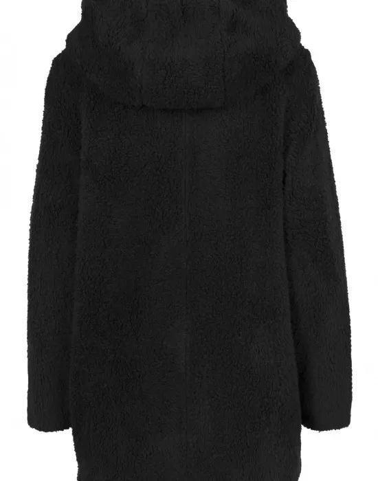 Дамско яке в черно от Urban Classics Ladies Sherpa, Якета - Hoodstyle.bg