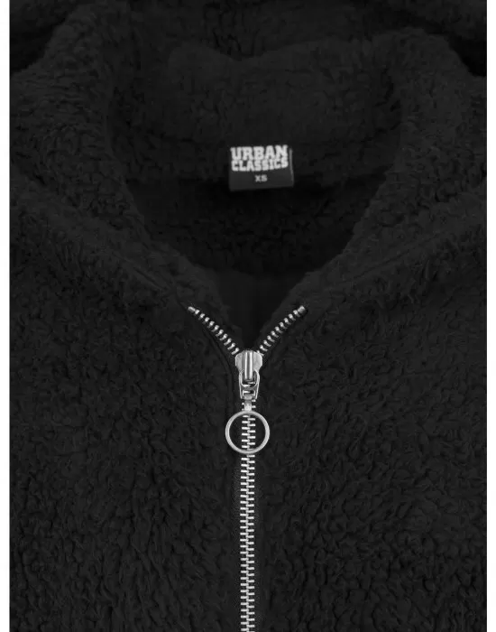 Дамско яке в черно от Urban Classics Ladies Sherpa, Якета - Hoodstyle.bg