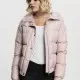 Дамско яке Urban Classics Hooded Puffer в светлорозов цвят, Якета - Hoodstyle.bg