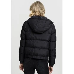 Дамско яке в черно от Urban Classics Ladies Hooded Puffer 