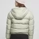 Дамско яке в цвят светла маслина Urban Classics Hooded Puffer softsalvia, Якета - Hoodstyle.bg