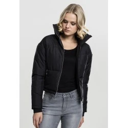 Дамско яке Urban Classics High Neck в черен цвят