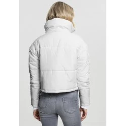 Дамско яке Urban Classics High Neck в бял цвят