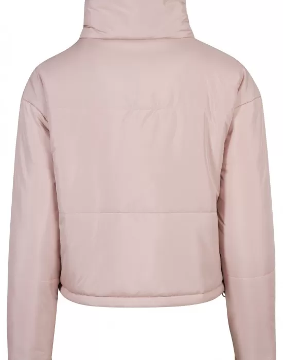 Дамско яке Urban Classics High Neck в розов цвят, Якета - Hoodstyle.bg