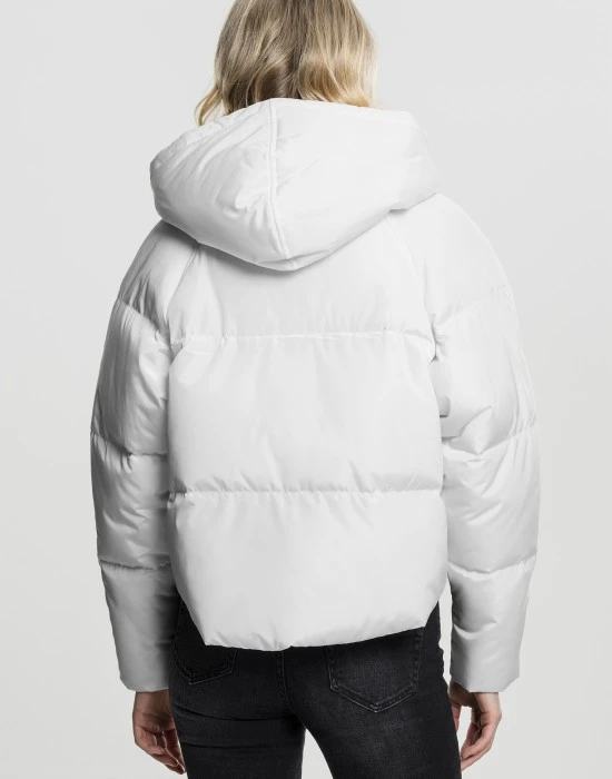 Суичър Ladies Hooded Oversized Puffer Jacket offwhite XS