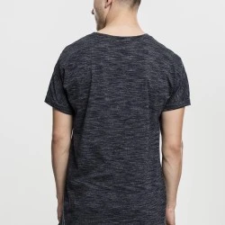 Мъжка тениска Urban Classics в черен меланж blk/wht