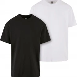 2 Броя Изчистени Мъжки ТенискиHeavy Oversized Tee 2-Pack black+white XXL