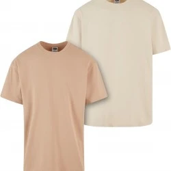 2 Броя Изчистени Мъжки ТенискиHeavy Oversized Tee 2-Pack unionbeige+sand XXL
