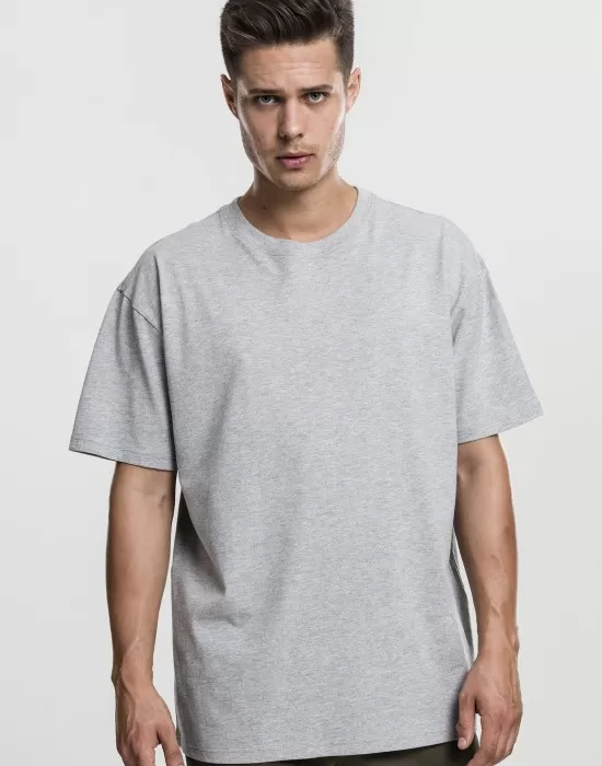 Мъжка изчистена тениска в сив цвят Urban Classics grey, Тениски - Hoodstyle.bg