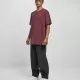 Мъжка изчистена тениска в тъмночервенo Urban Classics cherry, Тениски - Hoodstyle.bg
