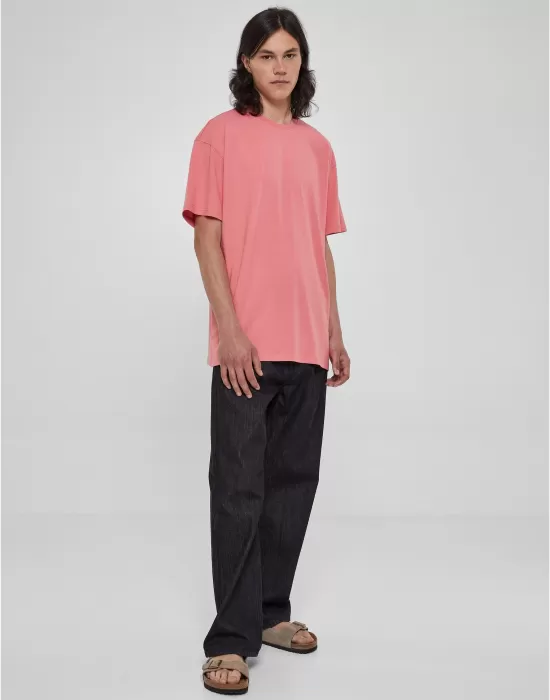 Мъжка тениска в розов цвят Urban ClassicsHeavy Tee, Тениски - Hoodstyle.bg