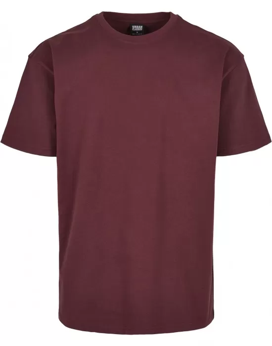Мъжка изчистена тениска в тъмночервенo Urban Classics cherry, Тениски - Hoodstyle.bg