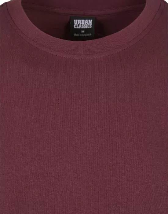 Мъжка изчистена тениска в тъмночервенo Urban Classics cherry, Тениски - Hoodstyle.bg
