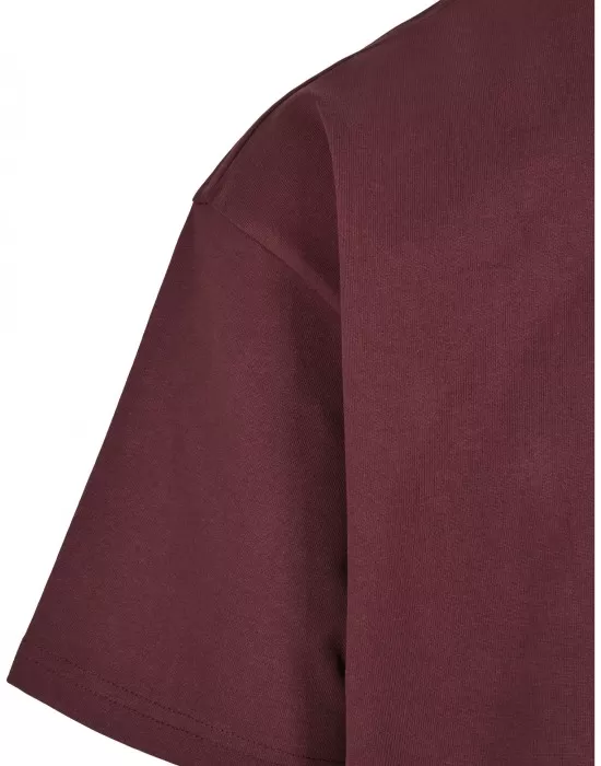 Мъжка изчистена тениска в тъмночервенo Urban Classics cherry, Тениски - Hoodstyle.bg
