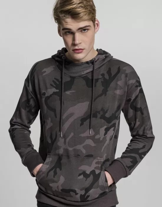Мъжки камуфлажен суичър Urban Classics dark camo, Суичъри - Hoodstyle.bg