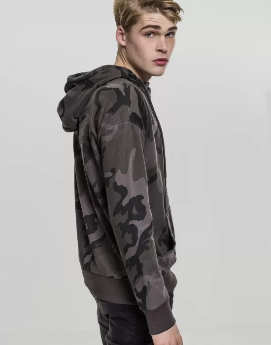 Мъжки камуфлажен суичър Urban Classics dark camo, Суичъри - Hoodstyle.bg