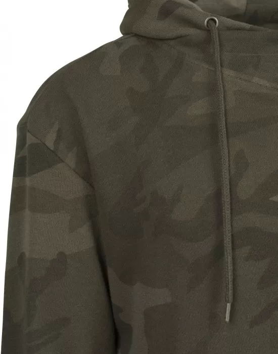 Мъжки камуфлажен суичър Urban Classics olive camo, Суичъри - Hoodstyle.bg