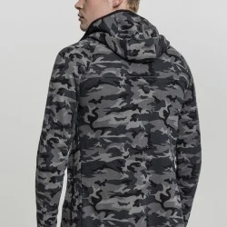Мъжки суичър с цип в камуфлажен десен Urban Classics 