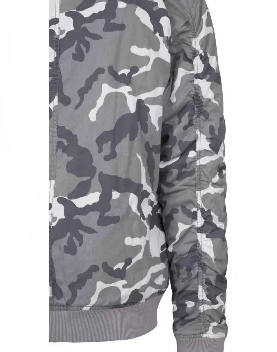 Мъжко камуфлажно яке тип бомбър Urban Classics snow camo, Бомбъри - Hoodstyle.bg