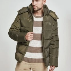 Мъжко зимно яке Urban Classics в цвят маслина
