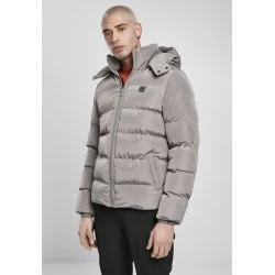 Мъжко зимно яке в сиво от Urban Classics Hooded Puffer