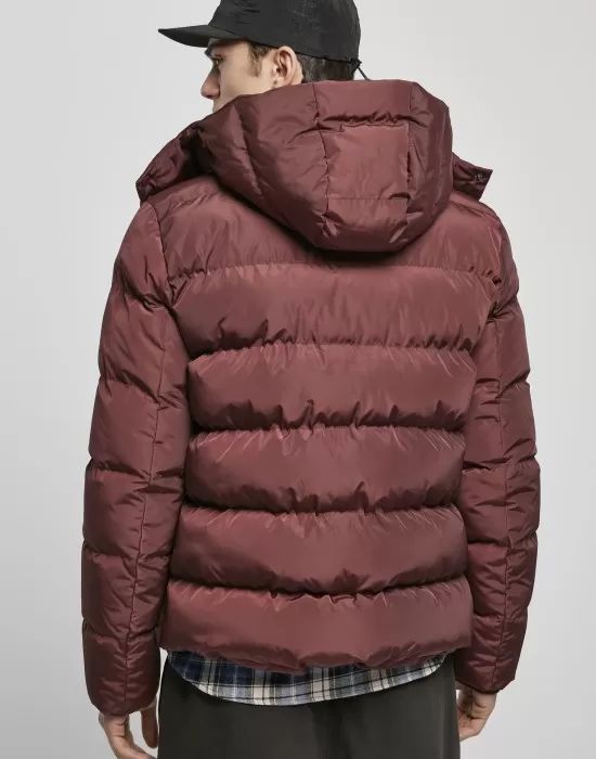 Мъжко зимно яке Urban Classics в тъмночервен цвят, Зимни якета - Hoodstyle.bg