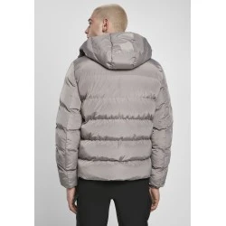 Мъжко зимно яке в сиво от Urban Classics Hooded Puffer