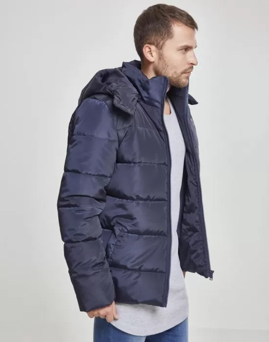 Мъжко зимно яке Urban Classics в син цвят, Зимни якета - Hoodstyle.bg