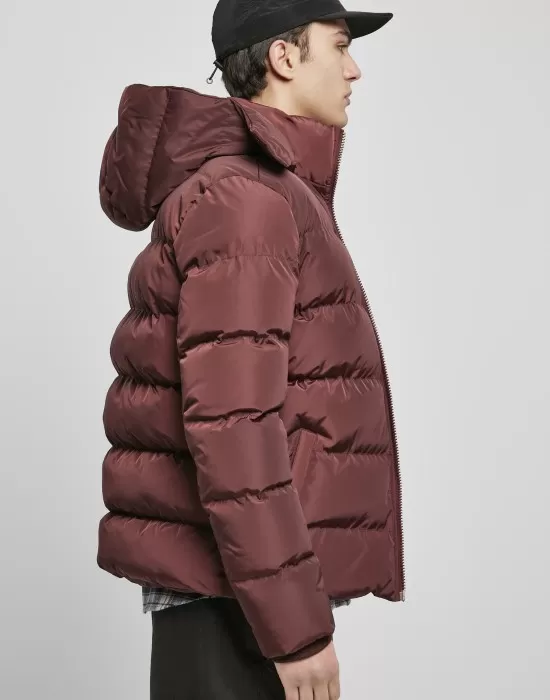 Мъжко зимно яке Urban Classics в тъмночервен цвят, Зимни якета - Hoodstyle.bg