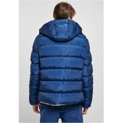 Мъжко зимно яке в син цвят Urban Classics Hooded Puffer