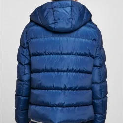 Мъжко зимно яке в син цвят Urban Classics Hooded Puffer