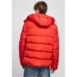 Мъжко зимно яке в червен цвят Urban Classics Hooded Puffer