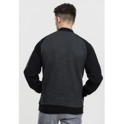 Мъжко двуцветно яке тип бомбър Urban Classics cha/blk