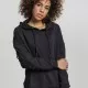 Дамски суичър в черно Urban Classics Ladies Laced-Up Hoody, Суичъри - Hoodstyle.bg