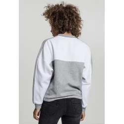 Дамска спортна блуза в сиво и бяло Urban Classics grey/white