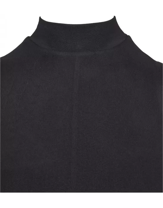 Дамска мини рокля в черен цвят Urban Classics Ladies A-Line Turtleneck Dress black, Рокли - Hoodstyle.bg