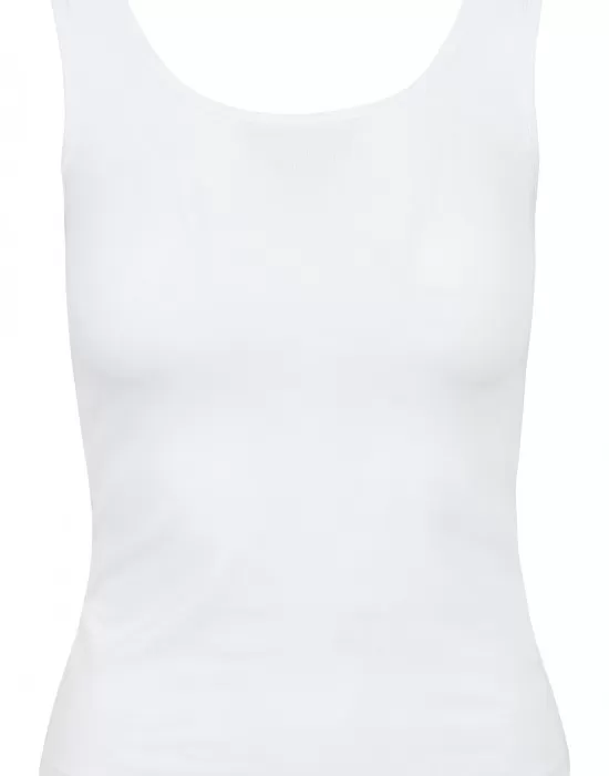 Комплект от дамски потници в бяло Urban Classics Ladies 2-Pack Basic Stretch Top, Топове - Hoodstyle.bg