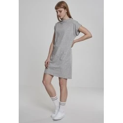 Рокля с къси ръкави в сив цвят Urban Classics
