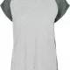 Дамска тениска с реглан ръкави Urban Classics lightgrey/paleleaf, Тениски - Hoodstyle.bg