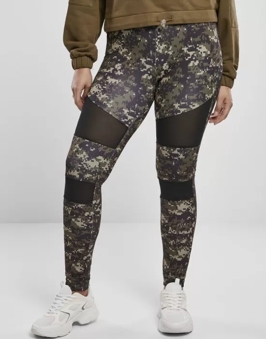 Дамски клин на дигитални камуфлажни шарки Urban Classics Ladies Camo Tech Mesh Leggings, Клинове - Hoodstyle.bg