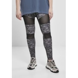 Дамски клин на дигитални камуфлажни шарки в сиво Urban Classics Ladies Camo Tech Mesh Leggings 