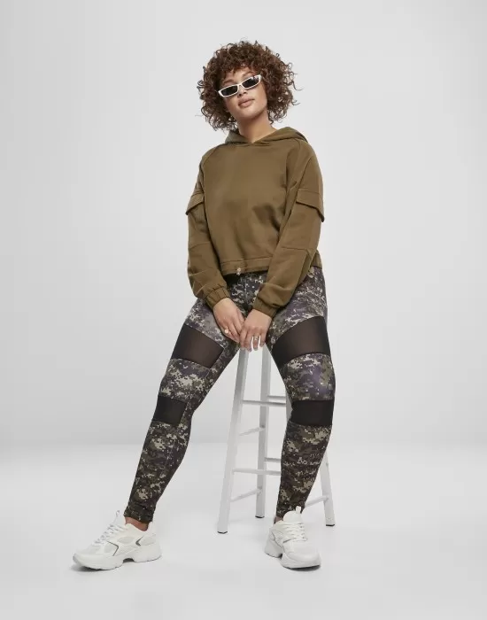 Дамски клин на дигитални камуфлажни шарки Urban Classics Ladies Camo Tech Mesh Leggings, Клинове - Hoodstyle.bg