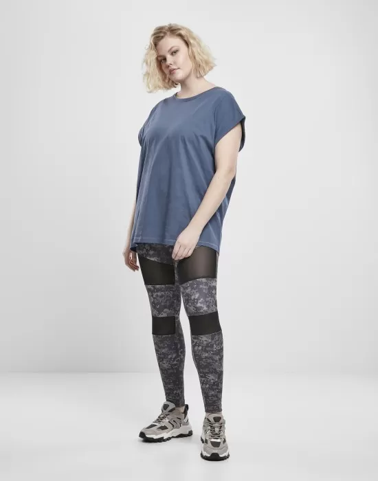 Дамски клин на дигитални камуфлажни шарки в сиво Urban Classics Ladies Camo Tech Mesh Leggings, Клинове - Hoodstyle.bg