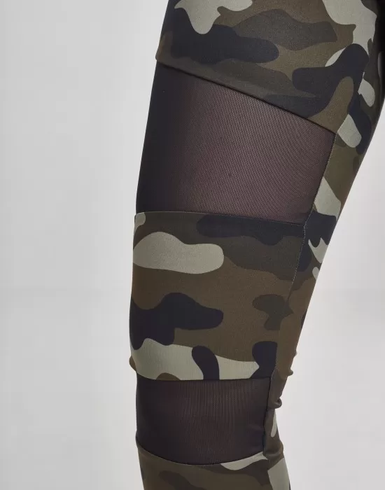 Дамски спортен клин в камуфлаж Urban Classics woodcamo/blk, Клинове - Hoodstyle.bg