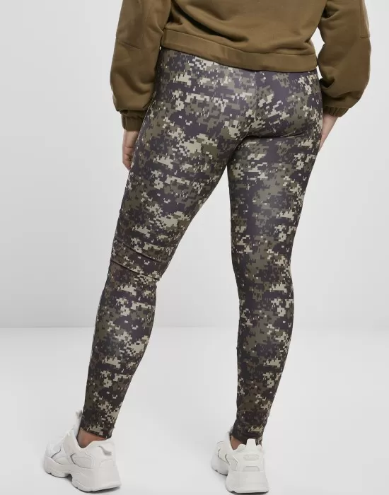 Дамски клин на дигитални камуфлажни шарки Urban Classics Ladies Camo Tech Mesh Leggings, Клинове - Hoodstyle.bg