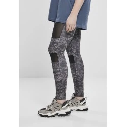 Дамски клин на дигитални камуфлажни шарки в сиво Urban Classics Ladies Camo Tech Mesh Leggings 