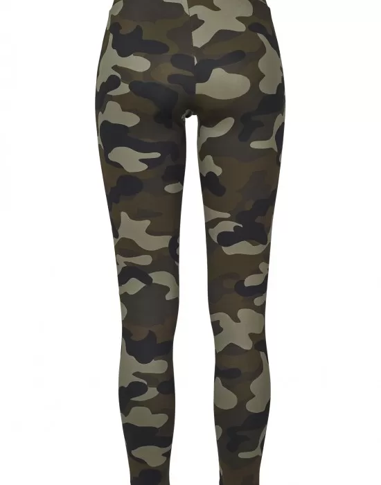 Дамски спортен клин в камуфлаж Urban Classics woodcamo/blk, Клинове - Hoodstyle.bg