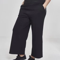 Дамски панталони в черно Urban Classics Ladies Culotte 