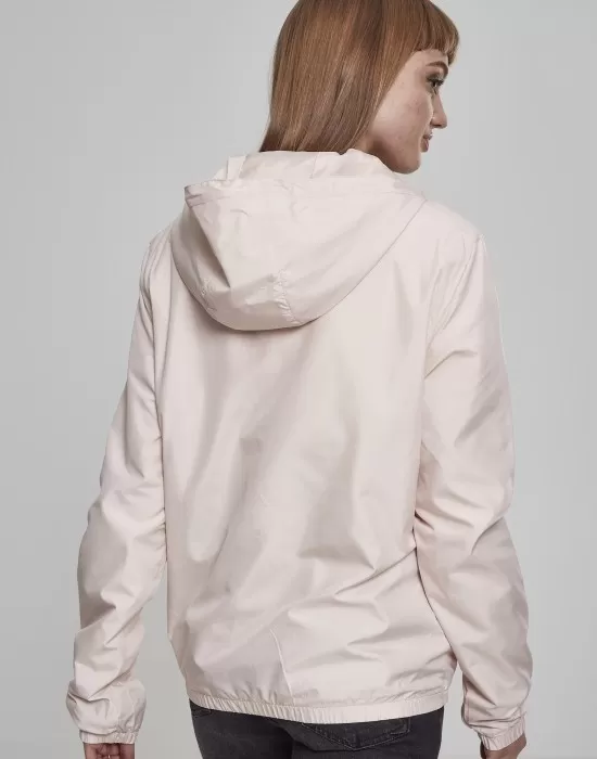 Дамско яке в светлорозово от Urban Classics Ladies Basic Pull Over, Якета - Hoodstyle.bg