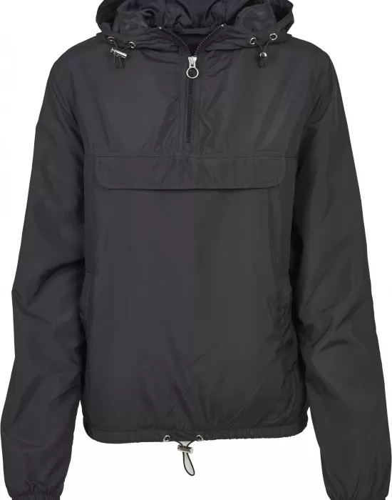 Дамско яке в черно от Urban Classics Ladies Basic Pull Over, Якета - Hoodstyle.bg